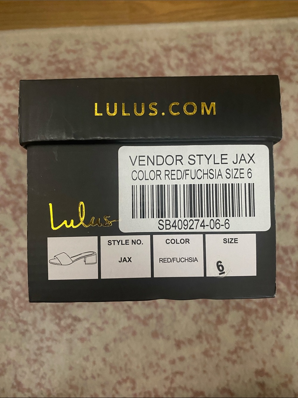 Lulu's Pink and Orange Open-Toe Block Heel Slides